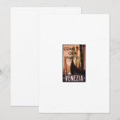 Invitation Vénézuela Italie, VENEZ À NOTRE FÊTE ! (Devant / Derrière)