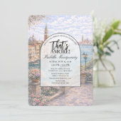 Invitation Venice Italian Themed Bridal Shower (Debout devant)