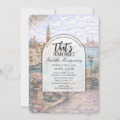 Invitation Venice Italian Themed Bridal Shower (Devant)