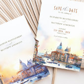 Invitation Venice Italie Waterfront Enregistrer la date