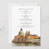 Invitation Venice Skyline Watercolor All In One Wedding (Dos)