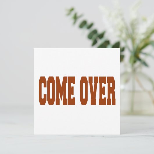 Invitation venir (Debout devant)