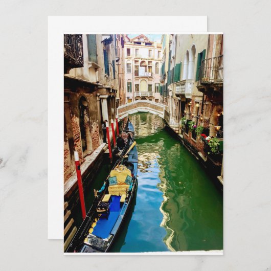 Invitation Venise (Devant / Derrière)