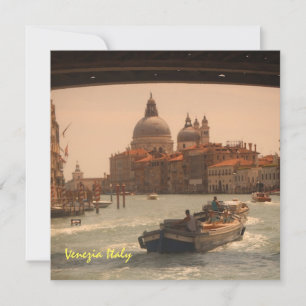 Invitation Venise Italie Grand Canal Vintage