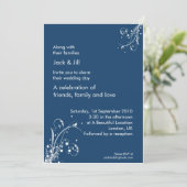Invitation Vent murmure (bleu orageux) 5x7 (Debout devant)
