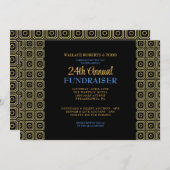 Invitation Vente aux enchères d'entreprise moderne Gala d'ent (Devant / Derrière)