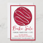 Invitation Vente de biscuits Froid Red Velvet (Devant)