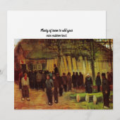 Invitation Vente de bois par Vincent van Gogh (Devant / Derrière)
