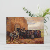 Invitation Vente de débris de bâtiment par Vincent van Gogh (Debout devant)