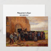 Invitation Vente de débris de bâtiment par Vincent van Gogh (Devant / Derrière)