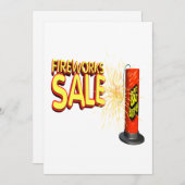 Invitation Vente de feux d'artifice (Devant / Derrière)