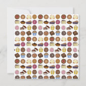 Invitation Vente de gâteau beignets Cupcake Crème Puff Pie de (Dos)