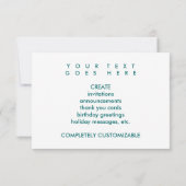 Invitation vente de gâteaux (typographie) (Dos)