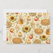 Invitation Vente de pâtisseries de fin d'été sous le soleil d (Dos)