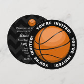 Invitation Ventilateur de basket-ball (Devant / Derrière)