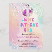 Invitation Ventilateur De Musique Dans Mon Anniversaire Invit (Devant / Derrière)