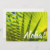 Invitation Ventilateur de palme, Kilauea, Kauai, Hawaii (Devant)