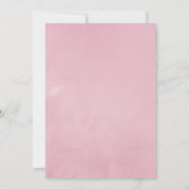 Invitation Ventilateur Floral Rose et Rose Or par douche (Dos)