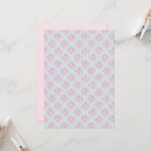 Invitation Ventilateurs Art Déco Cute Pastel Kawaii Bunny