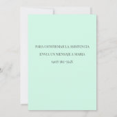 Invitation Verde Invitación de bautizo (Dos)
