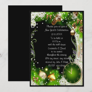 Invitation Verdissez la partie de nouvelle année des grèves