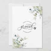 Invitation Verdure, Annonce de mariage, Nous sommes mariés (Dos)