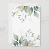 Invitation Verdure Aquarelle Ballons Genre Reveal Invitat (Dos)