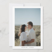 Invitation Verdure Aquarelle Feuille Photo Qr Code Mariage (Dos)