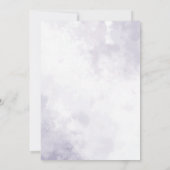 Invitation Verdure Aquarelle Florale Purple Mariage élégant (Dos)