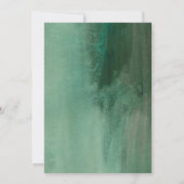 Invitation Verdure blanche neutre Aquarelle Mariage floral (Dos)