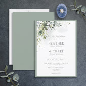 Invitation Verdure botanique classique Aquarelle florale