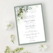Invitation Verdure botanique classique Aquarelle florale