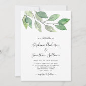 Invitation Verdure botanique rustique (Devant)