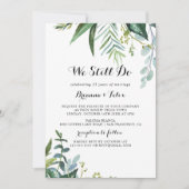 Invitation Verdure Classique Tropical Nous Faisons Encore Vow (Devant)