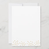 Invitation Verdure couronne + or confetti diplôme médical (Dos)