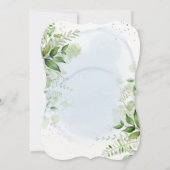 Invitation Verdure Dusty Blue Serez-Vous Mon Bridesmaid Inv (Dos)