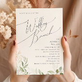 Invitation Verdure et or | Brunch Mariage