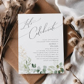 Invitation Verdure et or | Célébrons