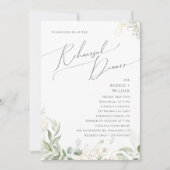 Invitation Verdure et or | Dîner de répétition (Devant)