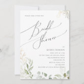 Invitation Verdure et or | FÊTE DES MARIÉES (Devant)