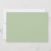 Invitation Verdure Eucalyptus, Mariage Moderne en Intime (Dos)
