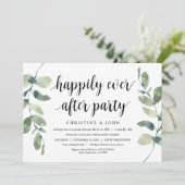 Invitation Verdure Eucalyptus, Noir, Mariage Elopement (Debout devant)