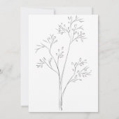 Invitation Verdure feuillage chic salon de beauté grand ouver (Dos)