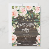 Invitation verdure fleurie éclatante lumière douce moderne 16 (Devant)