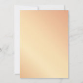 Invitation Verdure fleurie or rose 50e anniversaire mariage (Dos)