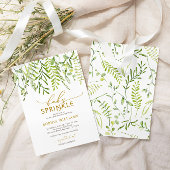Invitation Verdure Floral Baby Sprinkle