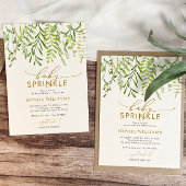 Invitation Verdure Floral Baby Sprinkle