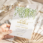 Invitation Verdure Floral Baby Sprinkle