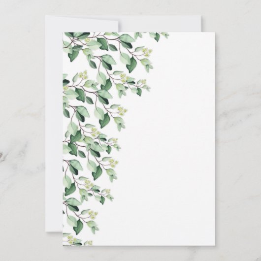 Invitation Verdure Floral Nuestra Boda Mariage espagnol (Dos)