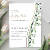 Invitation Verdure Floral Nuestra Boda Mariage espagnol